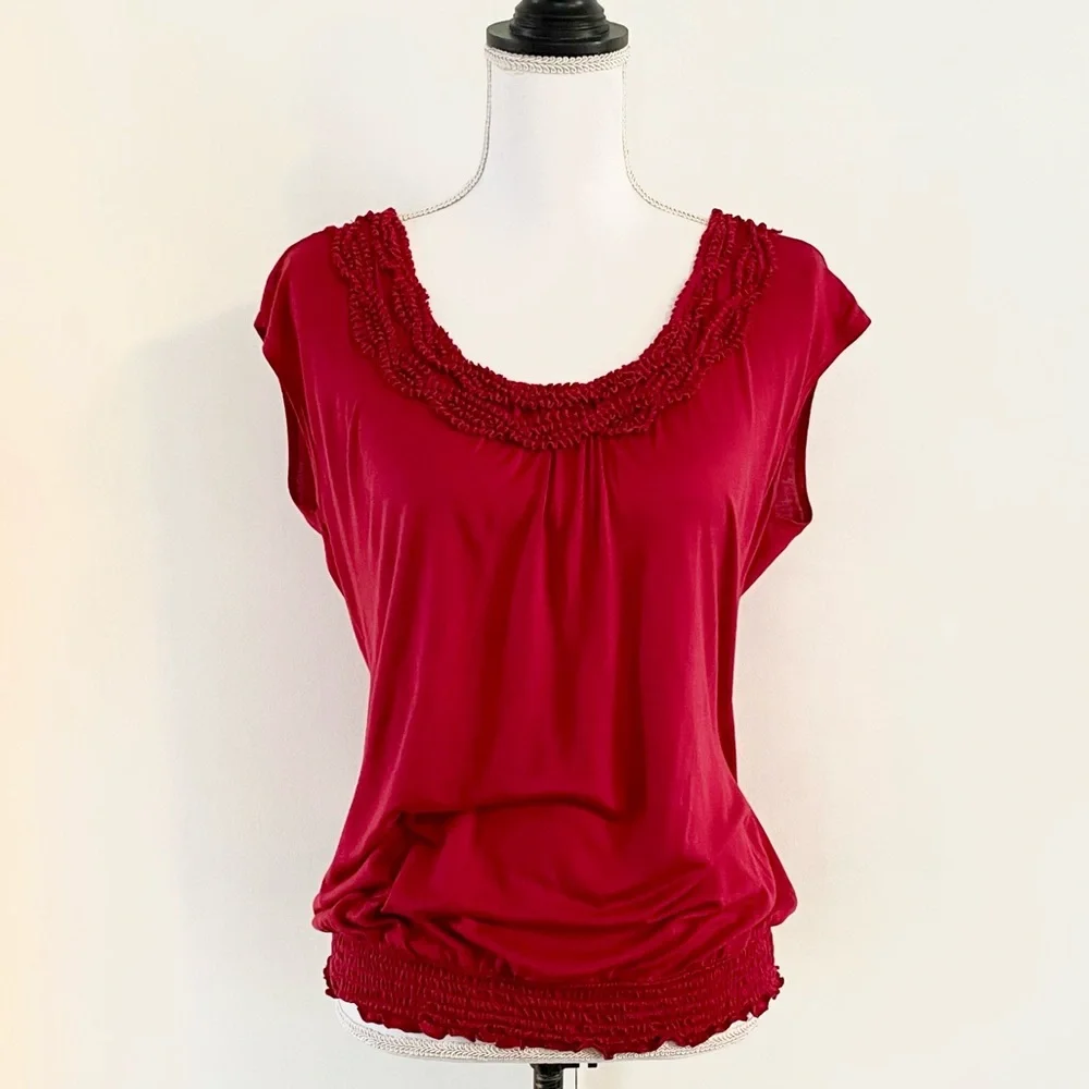 Women’s OUTBACK RED Short Sleeve Scoop Neck Top Size M